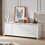 Sideboard Storage Cabinet TV Stand modern style Cabinet for Living room/Kitchen/Bedroom/Entryway. White, 64" W x 15" D x 23.23" H. W1162P170708