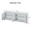 Sideboard Storage Cabinet TV Stand modern style Cabinet for Living room/Kitchen/Bedroom/Entryway. White, 64" W x 15" D x 23.23" H. W1162P170708