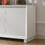 Sideboard Storage Cabinet TV Stand modern style Cabinet for Living room/Kitchen/Bedroom/Entryway. White, 64" W x 15" D x 23.23" H. W1162P170708