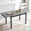 Grey Ceramic Modern Rectangular Expandable Dining Room Table for Space-Saving Kitchen Small Space -Table Top W1164S00006