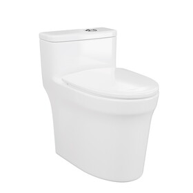 One Piece Dual Flush Elongated Toilet W1166P156411