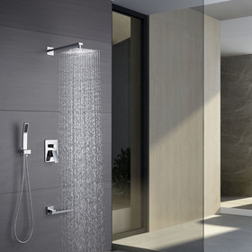 Bath Shower Silver Metal Chrome W116960091