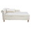 Beige Chaise Lounge Indoor,Velvet Lounge Chair for Bedroom with Storage & Pillow,Modern Upholstered Rolled Arm Chase Lounge for Sleeping with Nailhead Trim for Living Room Bedroom Office W1170100896