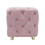 Pink Modern Velvet Upholstered Ottoman, Exquisite Small End Table, Soft Foot Stool,Dressing Makeup Chair, Comfortable Seat for Living Room, Bedroom, Entrance W1170103513