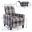 Grey recline chair,The cloth chair is convenient for home use, comfortable and the cushion is soft,Easy to adjust backrest Angle W117046596