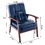Mid Century Single Armchair Sofa Accent Chair Retro Modern Solid Wood Armrest Accent Chair, Fabric Upholstered Wooden Lounge Chair Navy W117082330