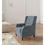 Redde Boo Classic Dark Gray Waterproof Fabric Living Room Pull Button Sofa, High Back Manual Recliner Chair Cinema Home Theatre Cozy Recliner Sofa W118348061