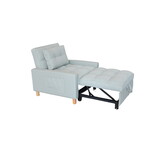 Lazy Sofa Bed, Modern Sleeper Chair Bed, Living Room Soft Sofa, Pull Out Sofa Chair with Pillow and Convertible Backrest, Living room Chair for Small Space W1183P163127