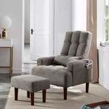 Redde Boo modern living room leisure sofa chair design gray fabric home adjustable cozy soft chair W1183S00002
