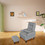 Redde Boo modern living room leisure sofa chair design gray fabric home adjustable cozy soft chair W1183S00002