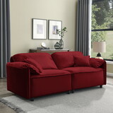 Luxury Modern Style Living Room Upholstery Sofa, velvet