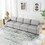Upholstered Modular Sofa, Sectional sofa for Living Room Apartment(4-Seater) W1193S00044