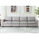 Upholstered Modular Sofa, Sectional sofa for Living Room Apartment(4-Seater) W1193S00044
