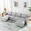 W1193S00046 LIGHT GREY+Fabric+Wood+Primary Living Space+Eucalyptus