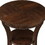 16" Wood Round End Table, Side Table w/Open Shelf, Small Sofa Side Table for Small Space, Multipurpose Accent Table for Bedroom Living Room Home Nightstand (Espresso)