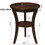 16" Wood Round End Table, Side Table w/Open Shelf, Small Sofa Side Table for Small Space, Multipurpose Accent Table for Bedroom Living Room Home Nightstand (Espresso)