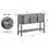 48" Solid Wood Sideboard Console Table with 2 Drawers and Cabinets and Bottom Shelf, Retro Style Storage Dining Buffet Server Cabinet for Living Room Kitchen Dining Room(Antique Gray) W120270245