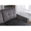 77 inch Reversible Sectional Storage Sleeper Sofa Bed, L-Shape 2 Seat Sectional Chaise with Storage, Skin-Feeling Velvet Fabric,Dark Grey Color for Living Room Furniture W120343143