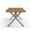 70.87inch Rectangular Dining Table with X-shape Aluminum Table Leg/Metal Base, Teak W1209107730