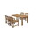 HIPS Dining Set, 5 Pieces(4 Dinning chair+ 1 Dining Table), Outdoor/Indoor Use,TEAK W1209S00018
