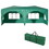 10'x20' Pop Up Canopy Outdoor Portable Party Folding Tent with 6 Removable Sidewalls + Carry Bag + 6pcs Weight Bag Green