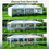 10x30' Wedding Party Canopy Tent Outdoor Gazebo with 5 Removable Sidewalls W121270356