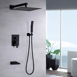 10inch Wall Mounted Rainfall Shower Head System Shower Faucet W121749897