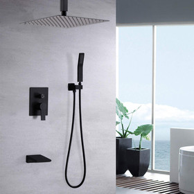 10inch Shower System with Rain Shower Faucet Sets W121749907