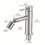 Brushed Nickle Bathroom Faucet for 2 Mode Faucet for Bathroom Sink with 360&#176; Rotating Aerator W121765068