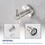 Brushed Nickel Bathroom Hardware Accessories 4 Pieces Set W121765132