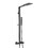 Matte Black Wall Mounted Shower Combo Set with Shower Head and Handheld Shower W121784111