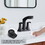 Bathroom Centerset Pull Out Matte Black 4 inch with Pull Down Sprayer Utility Sink Faucet W121792196