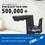 Matte Black Smart LED Bathroom Faucet - Temperature Digital Display, Pull Down Sprayer for RV and Home Sinks W1217P359395