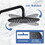 Handshower Shower Head with Handheld Shower System with 8" Rain Shower HeadRain Shower System Dual Shower Combo Matte Black W1219106070