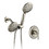 Classic High Pressure Single Handle 6-Spray Patterns Rain Shower Head with Handheld Shower (Valve Included) W121942869