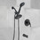 Classic Single Handle 7 Function Rain Shower Head with Handheld Shower with Tup Spout W121943747