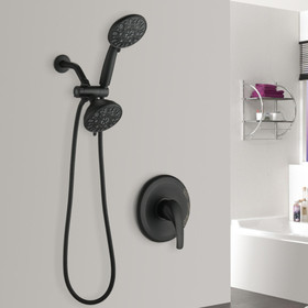 Wall Mounted Dual-Function Shower System with Valve W121946392