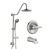 Shower Head with Handheld Shower System with 8