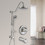 Shower Head with Handheld Shower System with 8" Rain Shower Head with Tub Spout (Rough-in Valve Included) W121949100