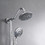 6 inch Rain Shower Head with Handheld Shower Head Bathroom Rain Shower System W121956008
