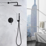 Valve Shower Faucet Set Wall Mounted Shower Trim Kit with 10