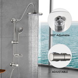Shower Head with Handheld Shower System with 8