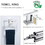 5 Pieces Bathroom Hardware Accessories Set Towel Bar Set Wall Mounted,Stainless Steel W121963549