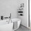 Modern Style matte black Wall Mount Tub Filler Bathroom Bathtub Faucet Shower Set W121984825