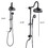 Shower Head with Handheld Shower System with 8" Rainfall Shower Head, Dual Shower Combo W121990175