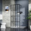 Goodyo 34" x 72" Shower Door Walk-in Black Finish W122346711