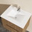 Goodyo 24" Wall-Mount Bathroom Vanity Cabinet with White Basin Sink Combo Floating, Walnut W1223S00012