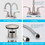 4 inches Centerset Bathroom Faucet 360&#176; Swivel Spout, with Pop Up Drain - Brushed Nickel W122470260