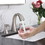 Widespread Bathroom Sink Faucets Two Handle 3 Hole Vanity Bath Faucet with Drain Assembly (Brushed Nickel) W122471404