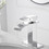 Waterfall Single Hole Single-Handle Low-Arc Bathroom Faucet with Pop-up Drain assembly in Polished Chrome W123247222